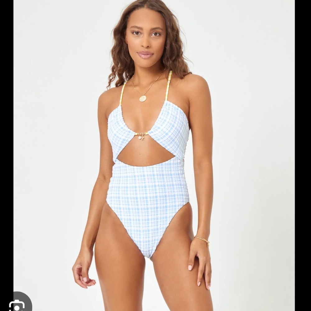 L*Space Rizzo Gingham Charm One Piece